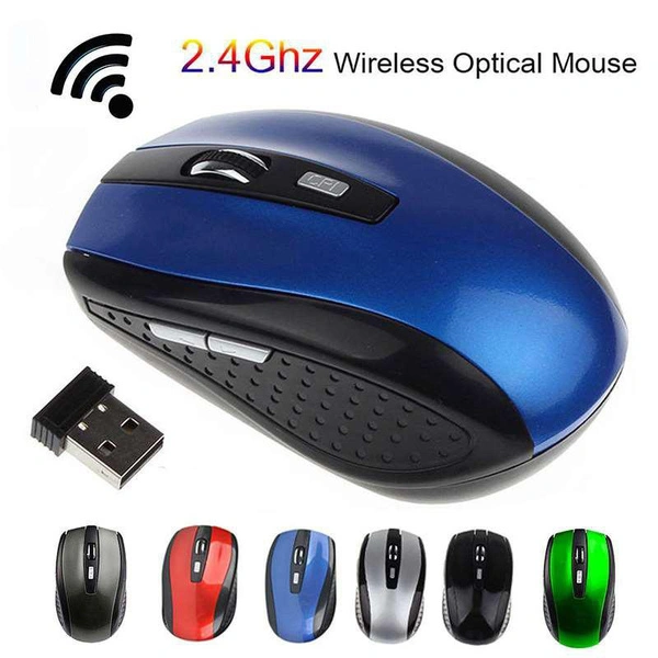 New Portable 2.4G Wireless Mouse Optical 6 Buttons 1200DPI Mice For Computer PC Laptop Game Mouse