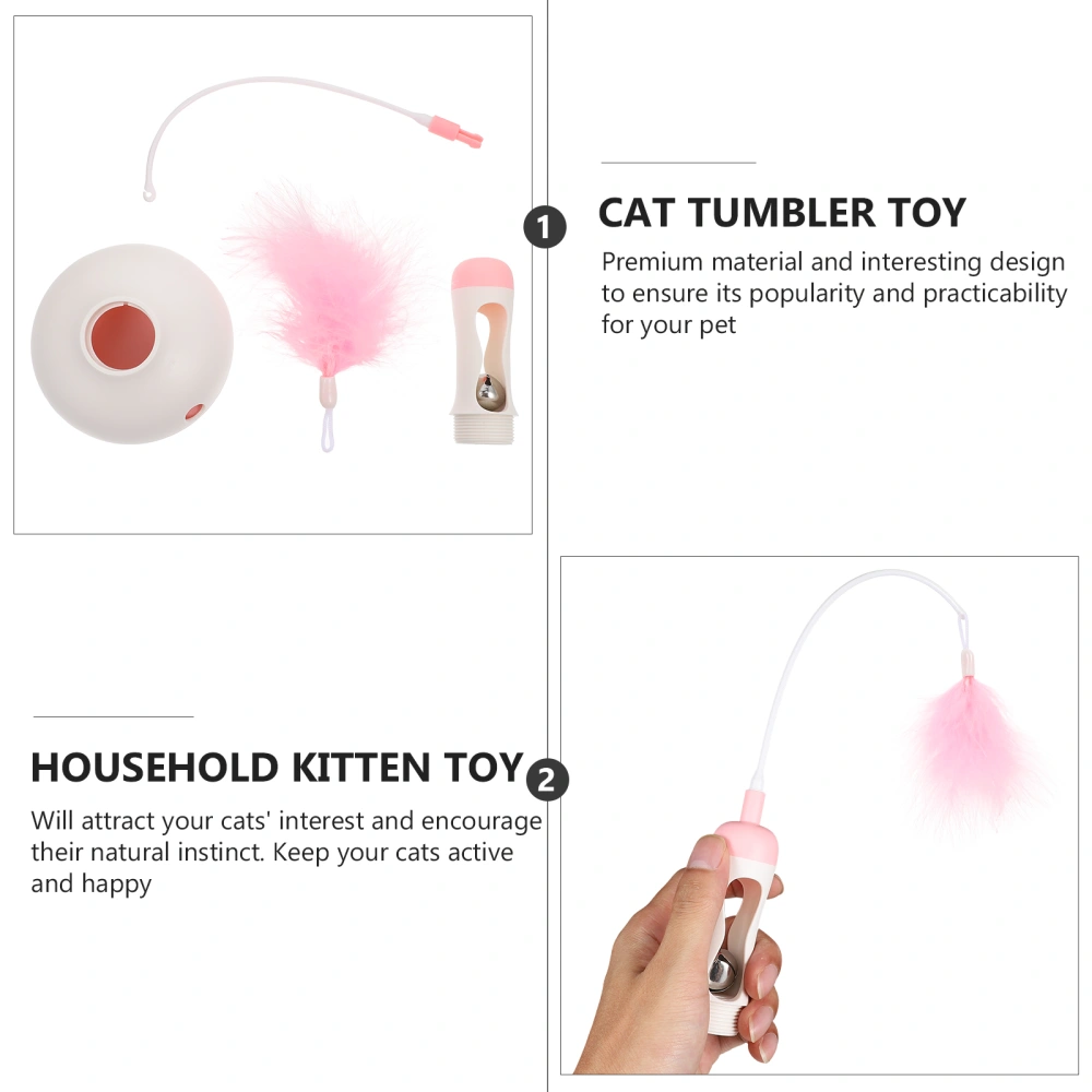 1Pc Cat Tumbler Toy Cat Teaser Tumbler Interesting Cat Toy Cat Stick Plaything