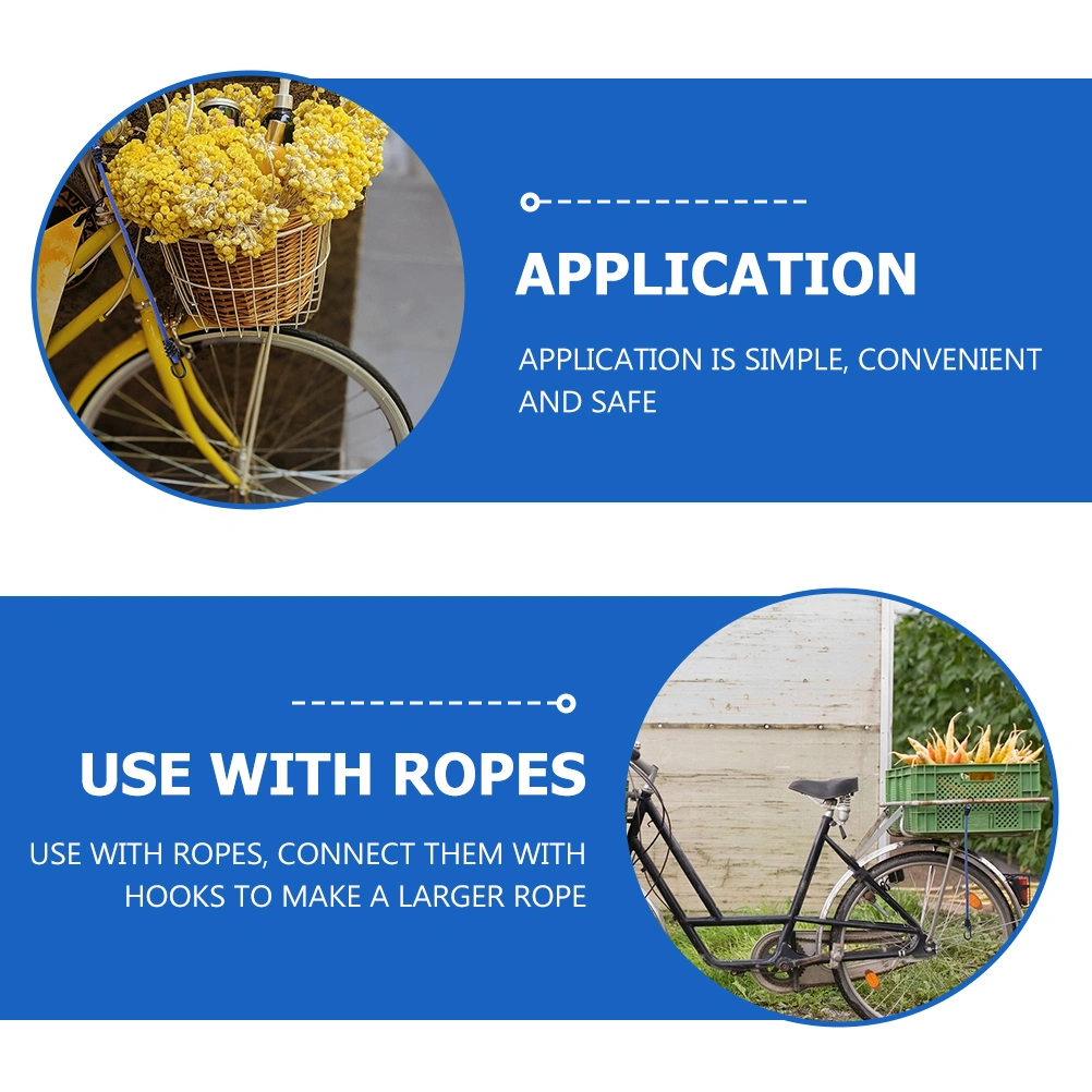 10pcs Metal Spring Hook Multipurpose Bungee Cord Hook Practical Hanger for Home