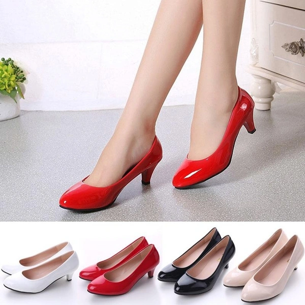 Fashion Women Shoes Office Work Heels Casual Shoes Elegant Ladies Low Heel Female