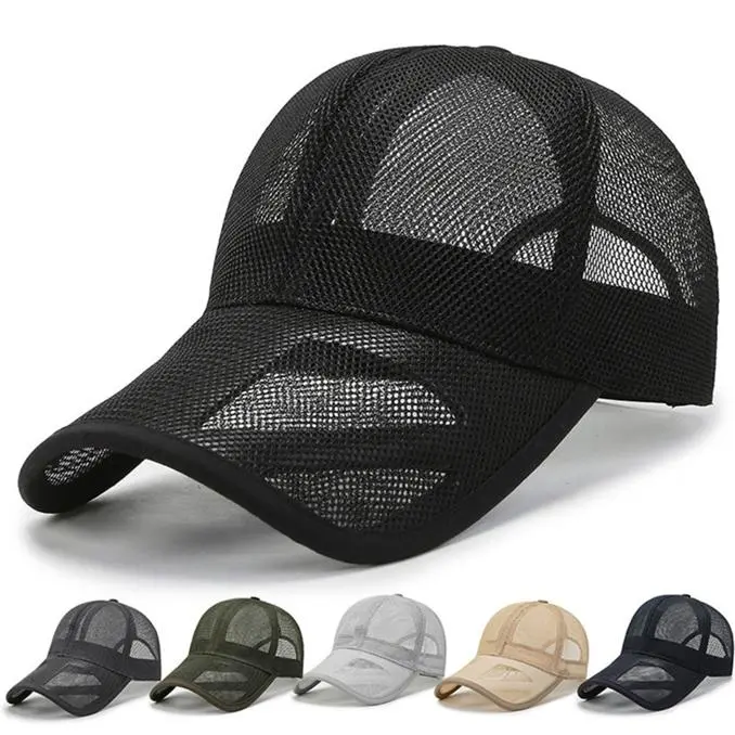 Skeleton Men's Sun Hat Spring and Summer Breathable Mesh Sun Protection Baseball Cap