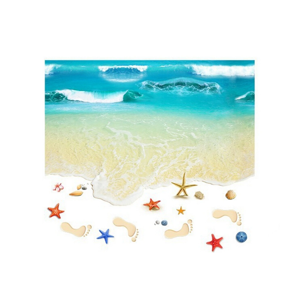 3D Ocean Floor Wall Sticker Removable Mural Decals PVC Art Home Room Decors