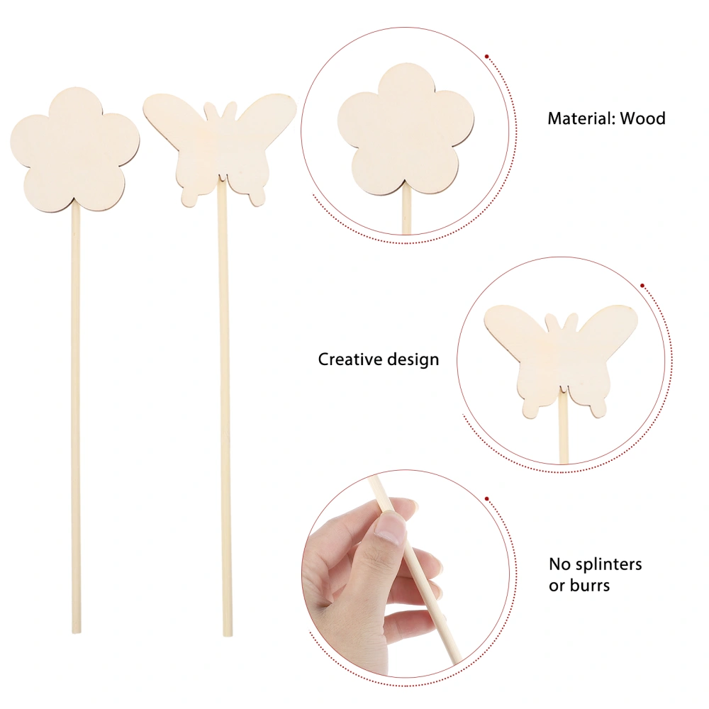 14pcs Magical Wands for Kids Fairy Wands for Girls Kids Wooden Wand Toys