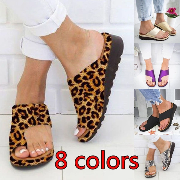 Women's Fashion Shoes Platform Sandals Flip Flops Sandals Low Heel Open Toe Casual Beach Slippers