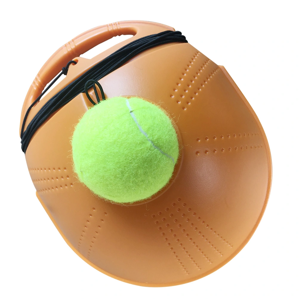Tennis Trainer Set Baseboard and Tennis Self-training Tool Equipment for Beginner and Intermediate Players (Orange)