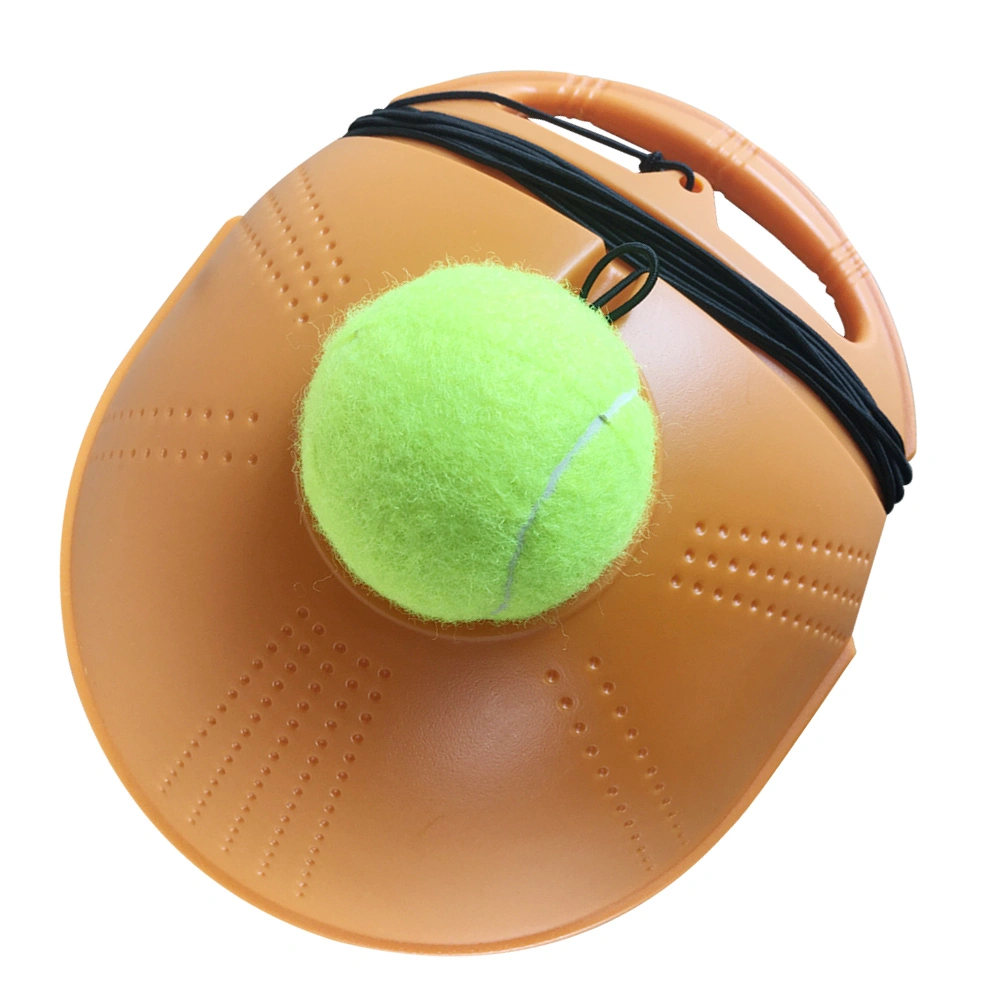 Tennis Trainer Set Baseboard and Tennis Self-training Tool Equipment for Beginner and Intermediate Players (Orange)