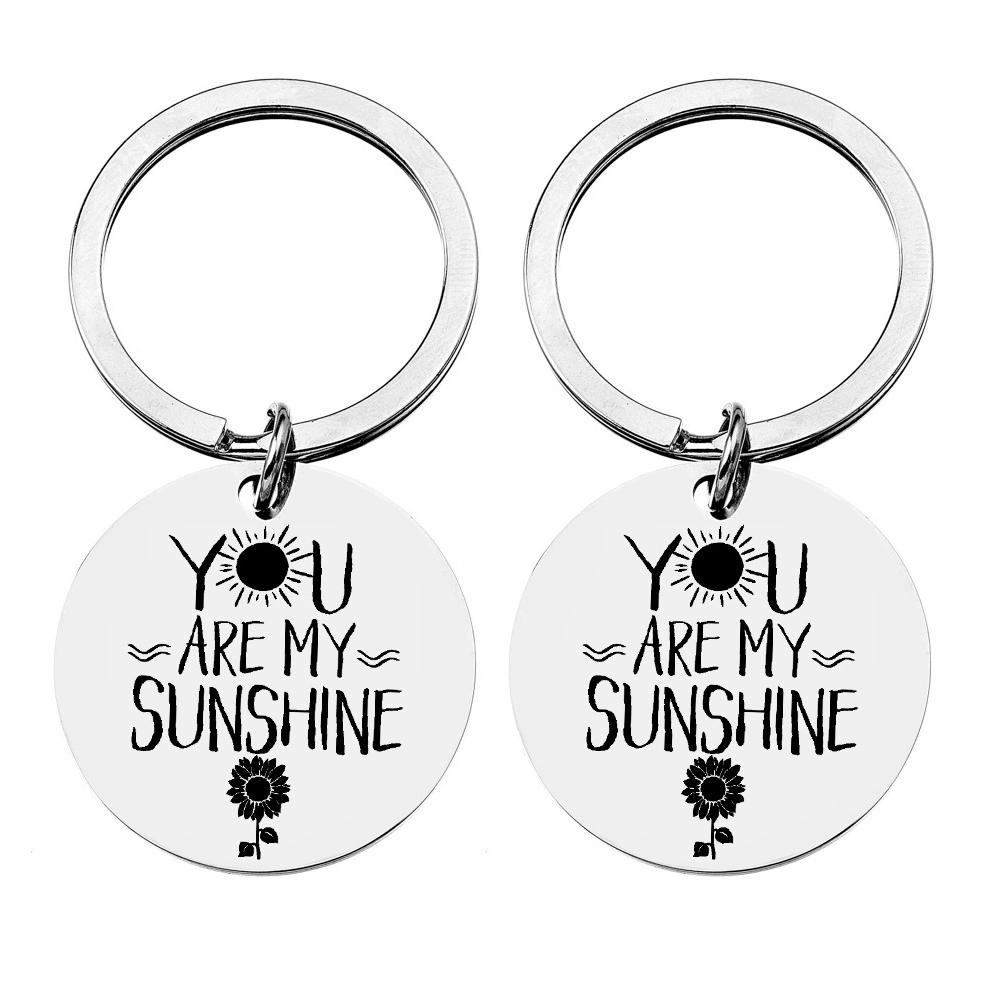 2Pcs Portable Key Pendant Stainless Steel Key Chain Bag Pendant Key Holder
