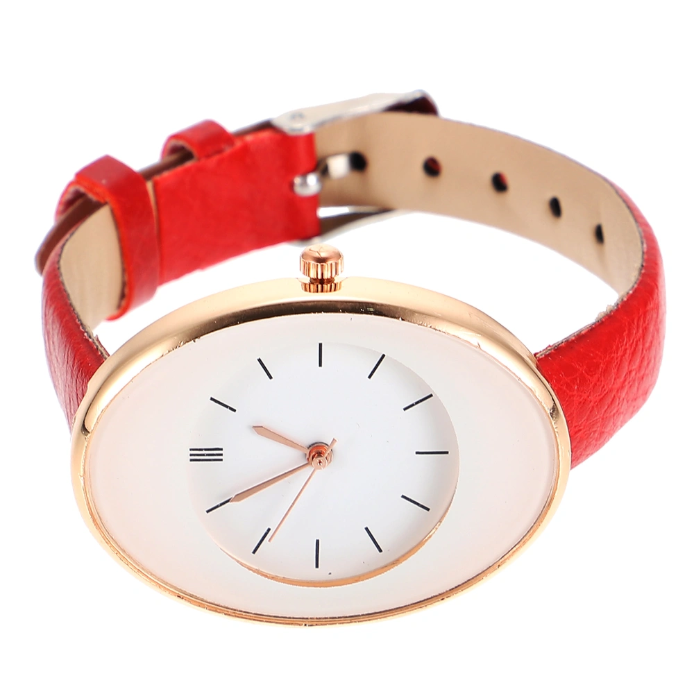 Delicate Wrist Watch Fashionable Wrist Watch for Women Leather Wristband Watch