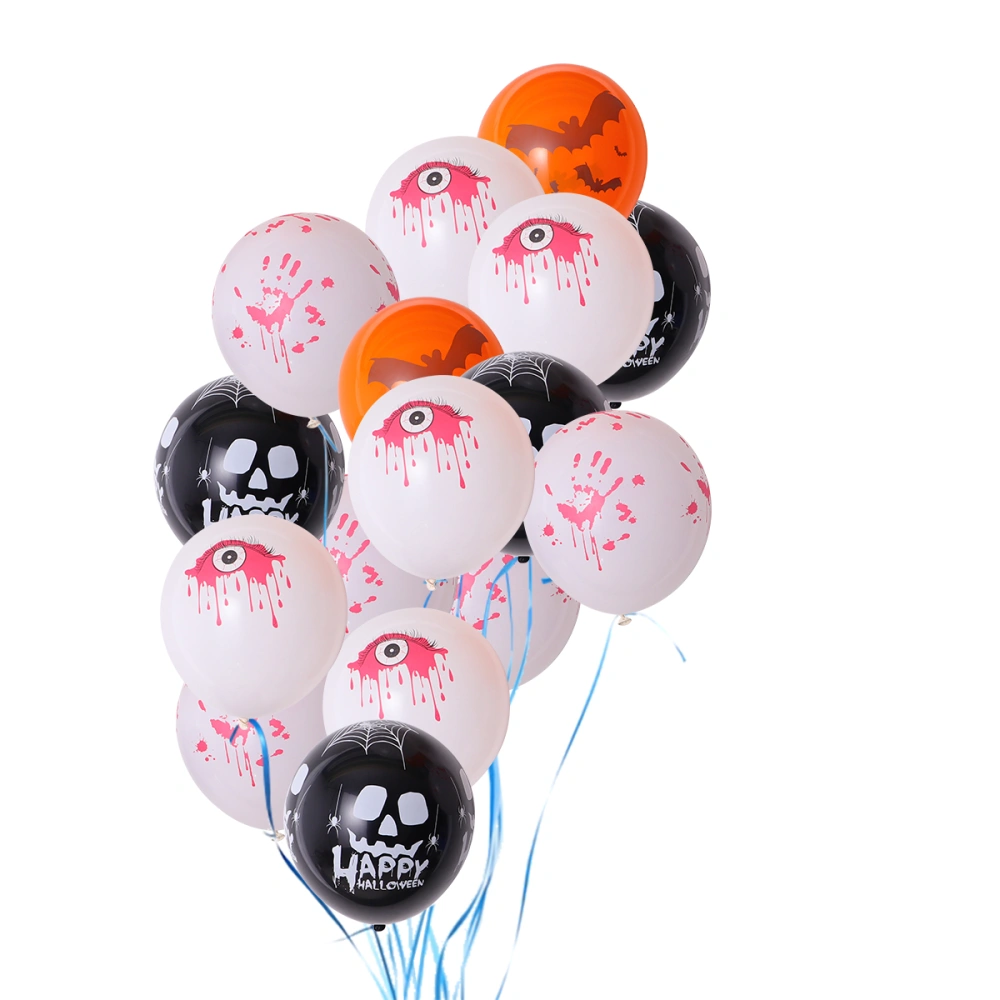 50 Pcs Halloween Party Balloons Hanging Happy Halloween Balloons Kit