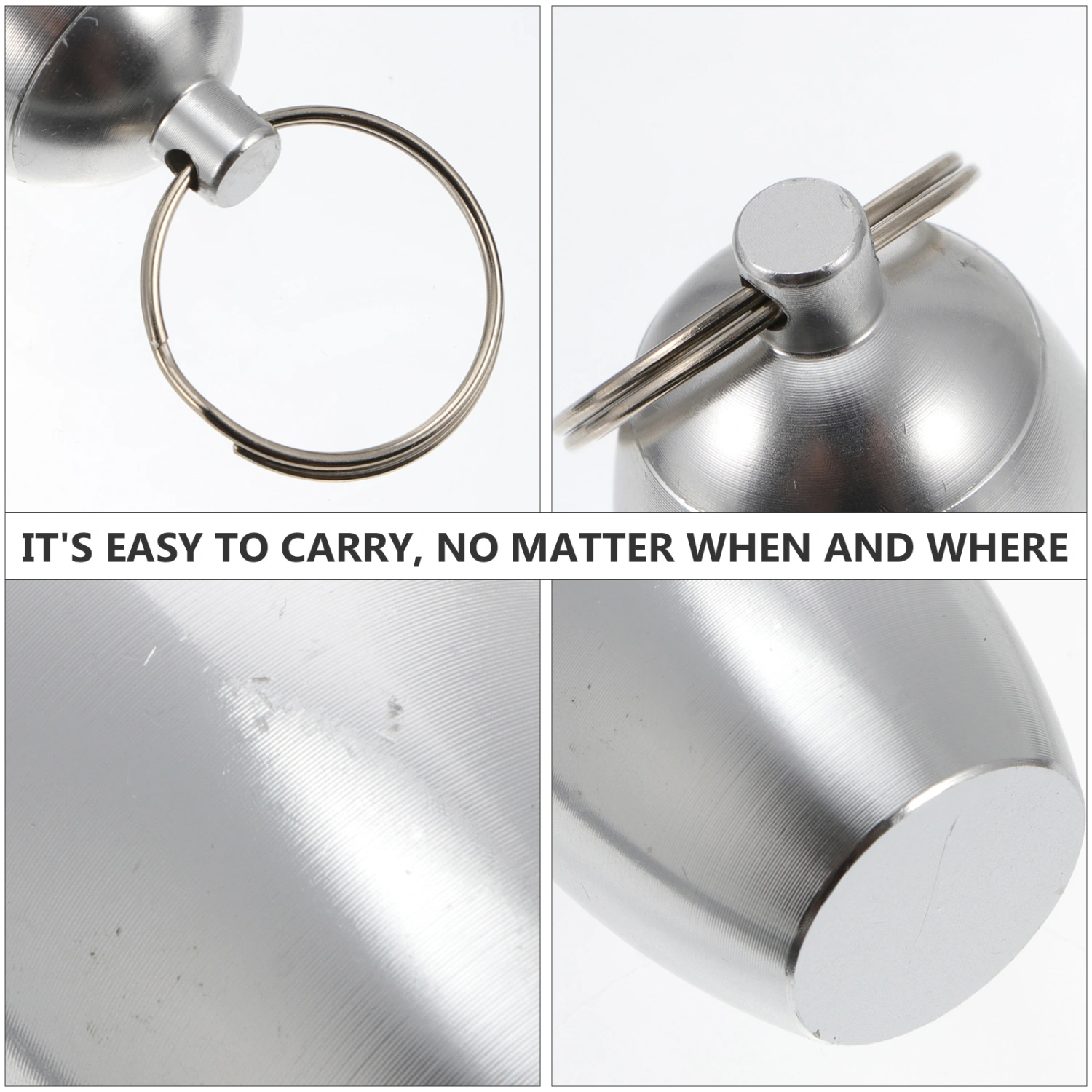 2pcs Pill Holder Organizer Pill Case Bottle Container with Keychain Pill Box