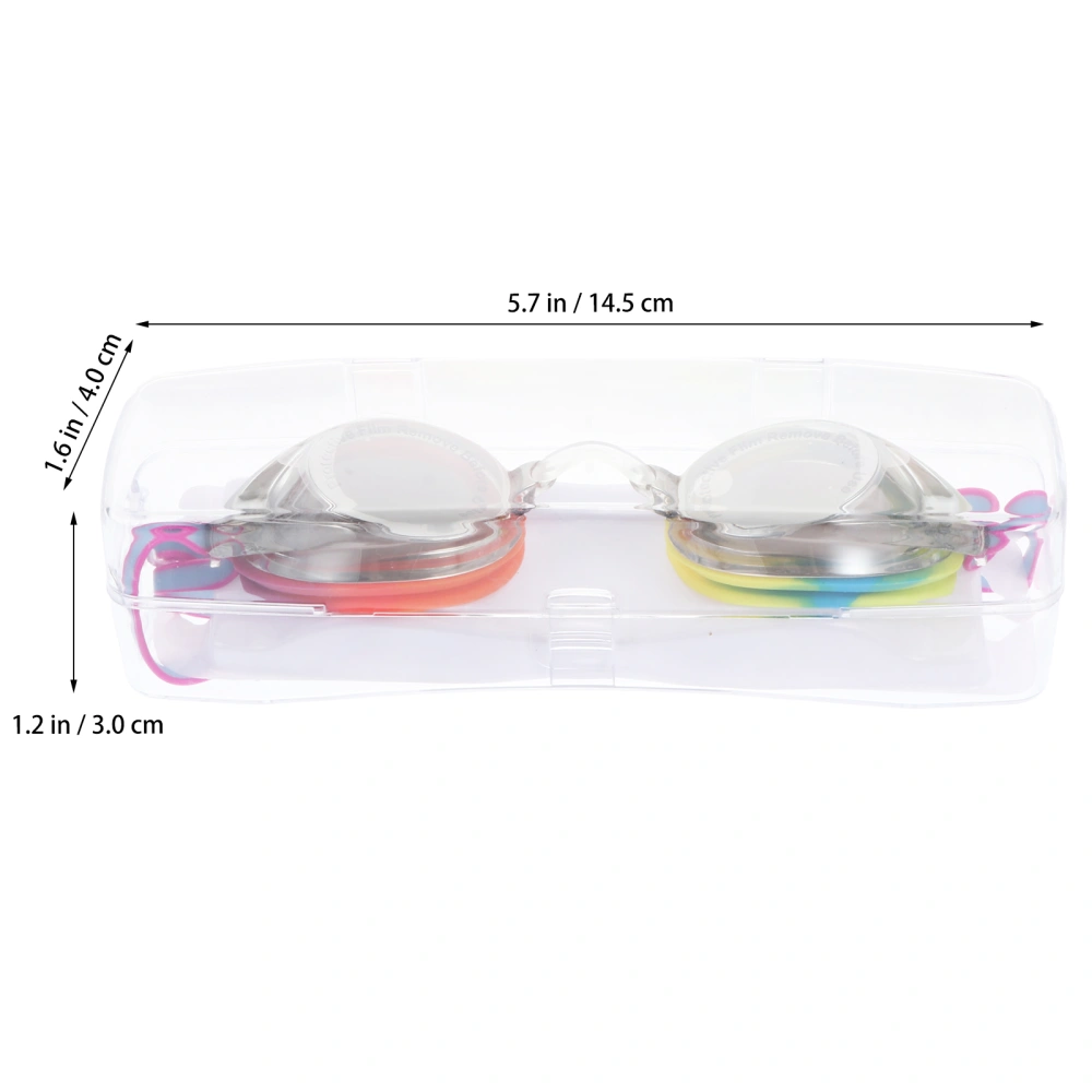 1pc Adults Waterproof and Anti-fog Silica Gel Goggles Eye Protection Glasses