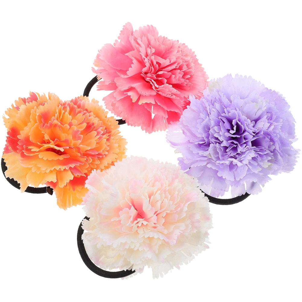 4pcs Artificial Flower Hairpins Bridal Wedding Hair Clip Women Floral Hair Clips