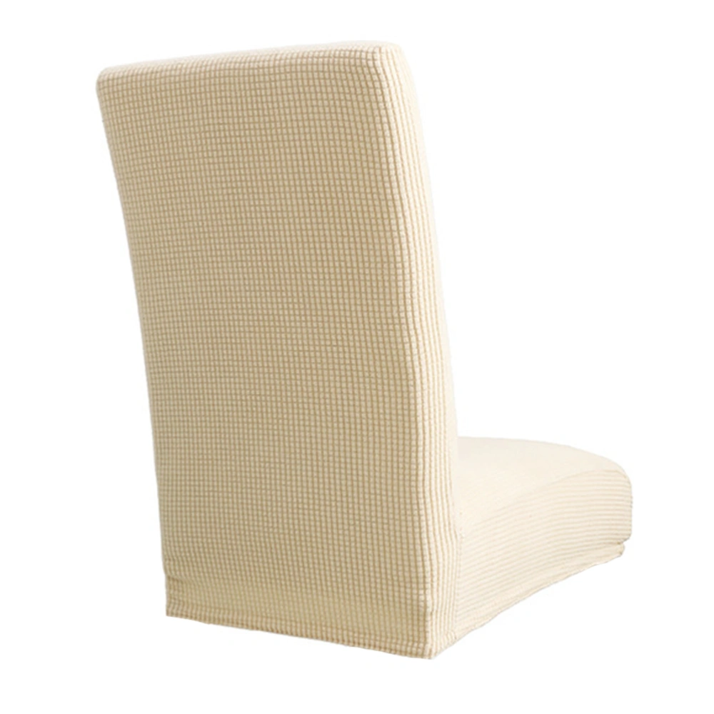 1Pc Hotel Chair Cover Home Folding Office Chair Covers Thickened Cover (Beige)