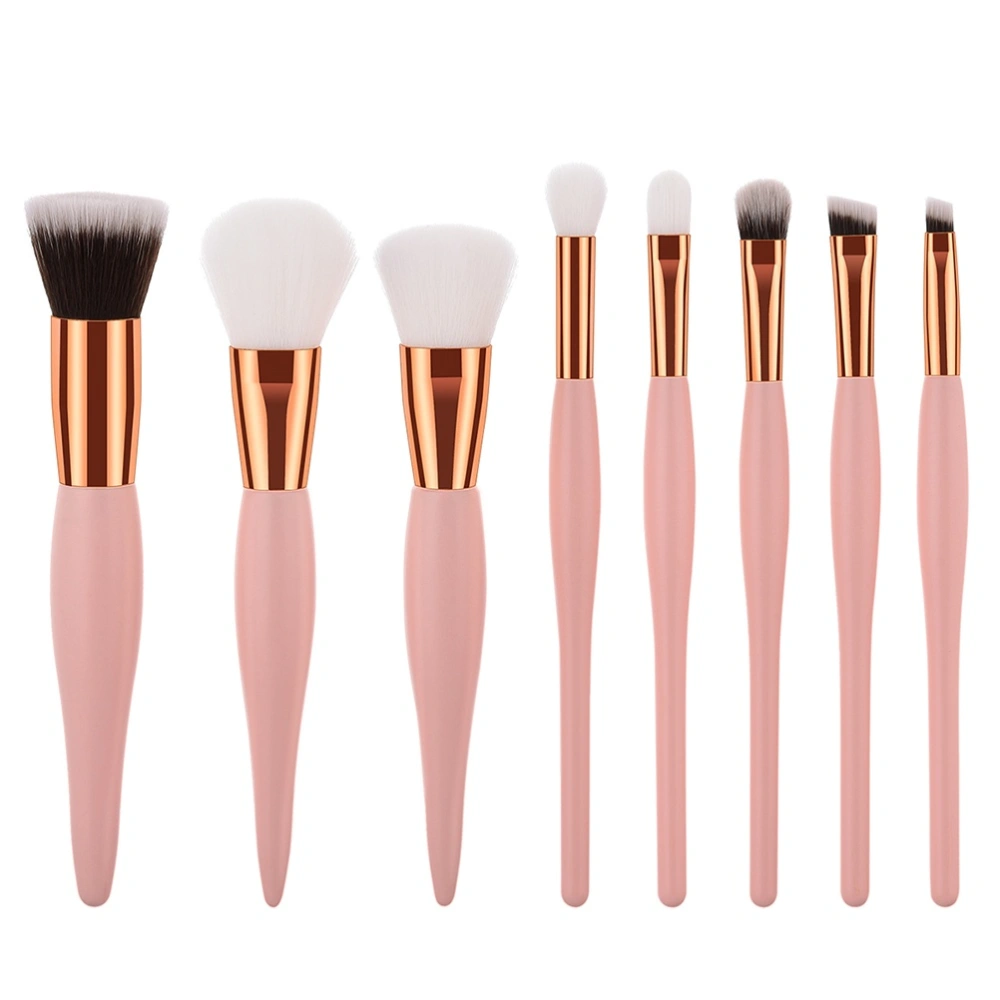 8 Pcs Makeup Brush Set Professional Cosmetics Makeup Brushes Synthetic Blending Blush Brushes