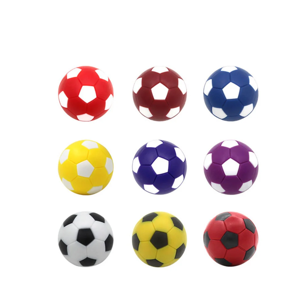 9pcs 36MM Plastic Table Soccer Football Ball Table Football Accessories (Random Color)