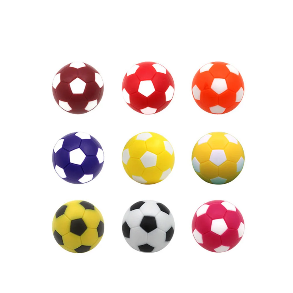 9pcs 36MM Plastic Table Soccer Football Ball Table Football Accessories (Random Color)