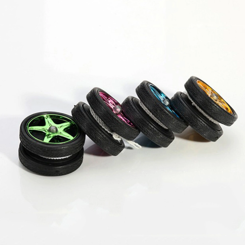 3pcs Car Wheel Shape Yoyo Ball Creative Funny Outdoor Home Playing Toy Gift for Kids Children (Random Color and Style)