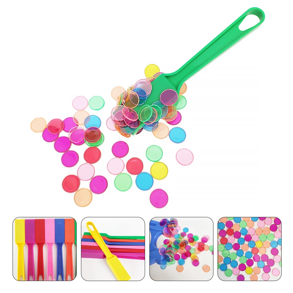 1 Set Magnetic Wand with 100 Round Chips Durable Baby Magnet Bar Toy for Baby