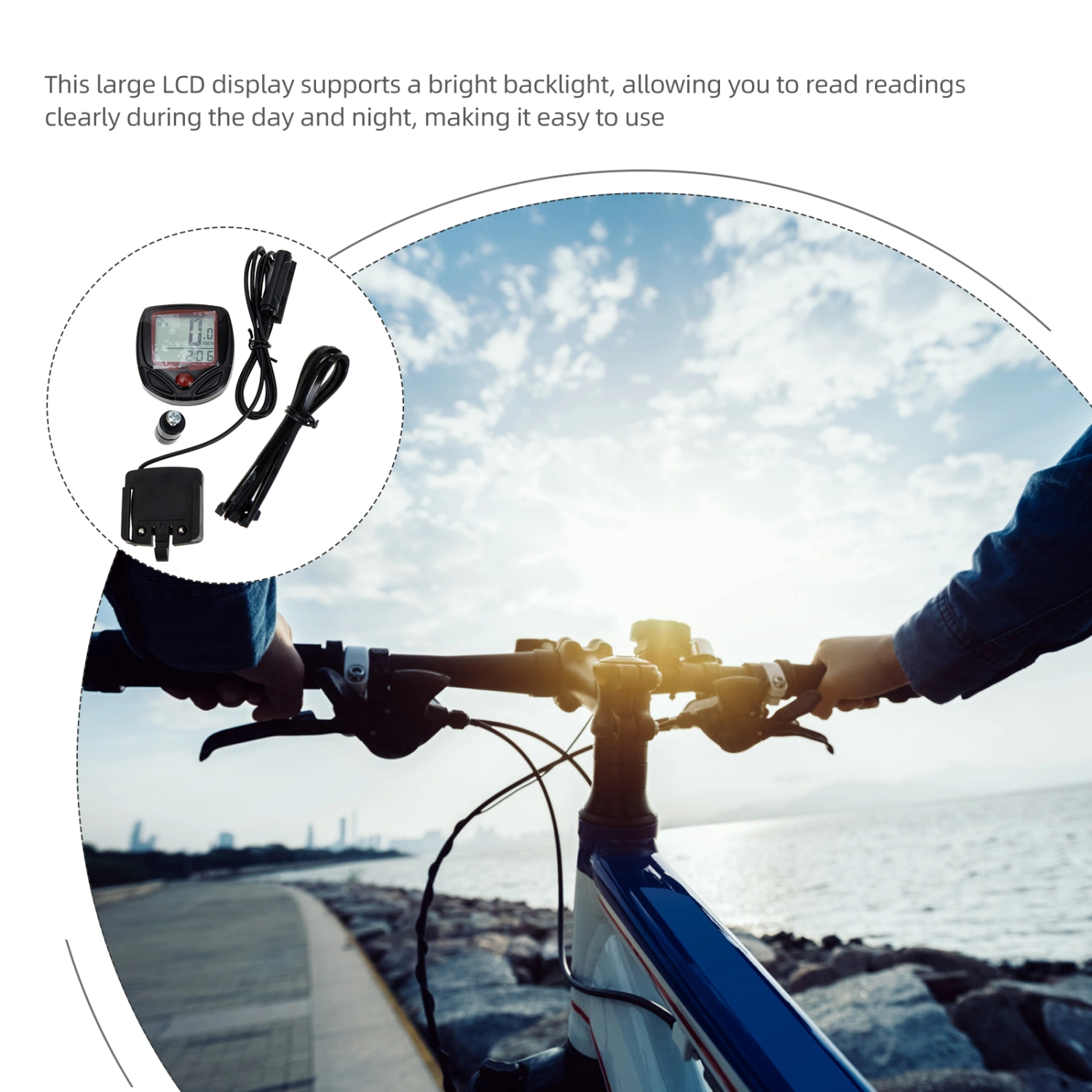 1 Set of Bike Speedometer Portable Cycling Speedometer Waterproof Mountain Bike Supplies