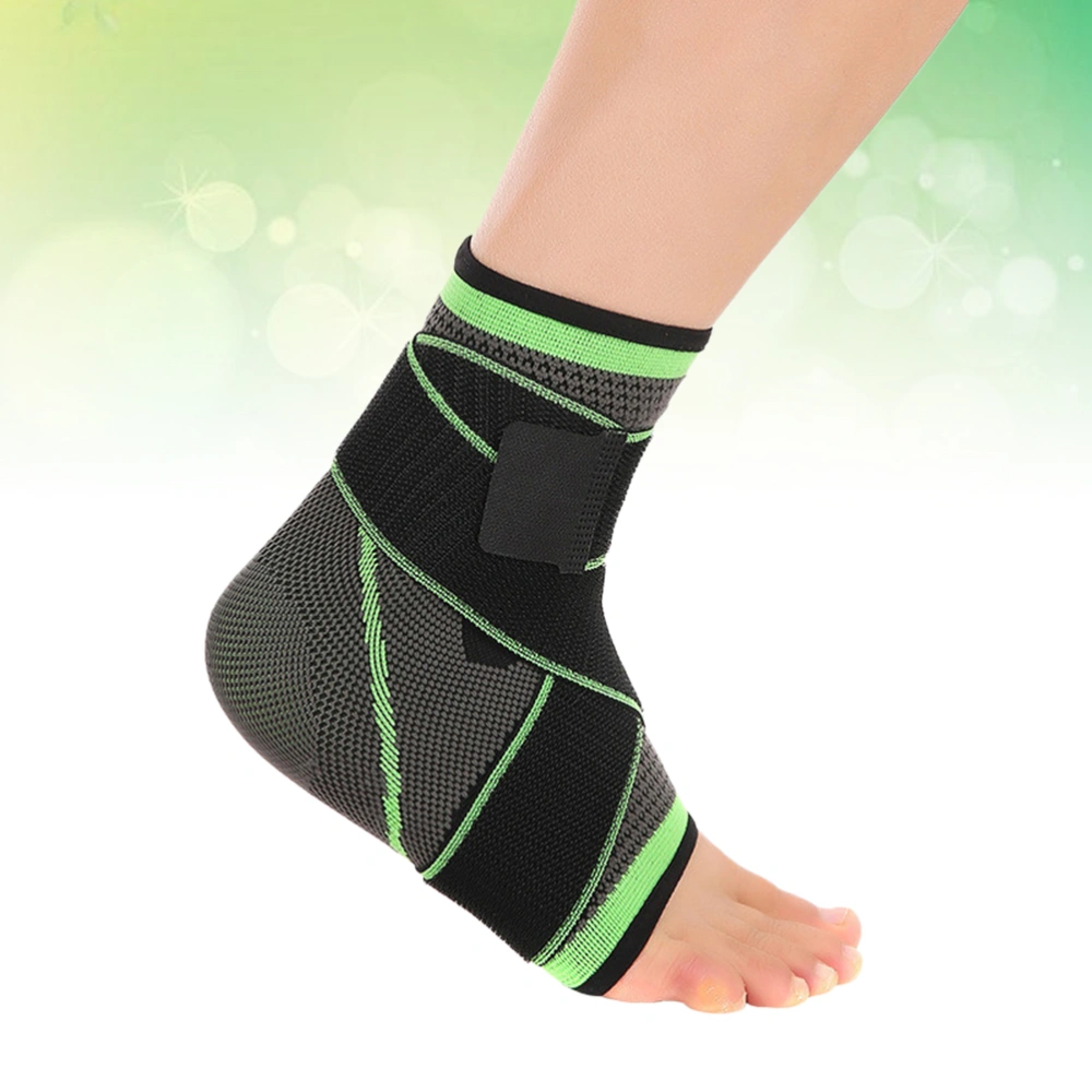 1pc Pressurized Ankle Support Adjustable Ankle Brace Ankle Sleeves Ankle Guard Band for Sprain Prevention - Size M