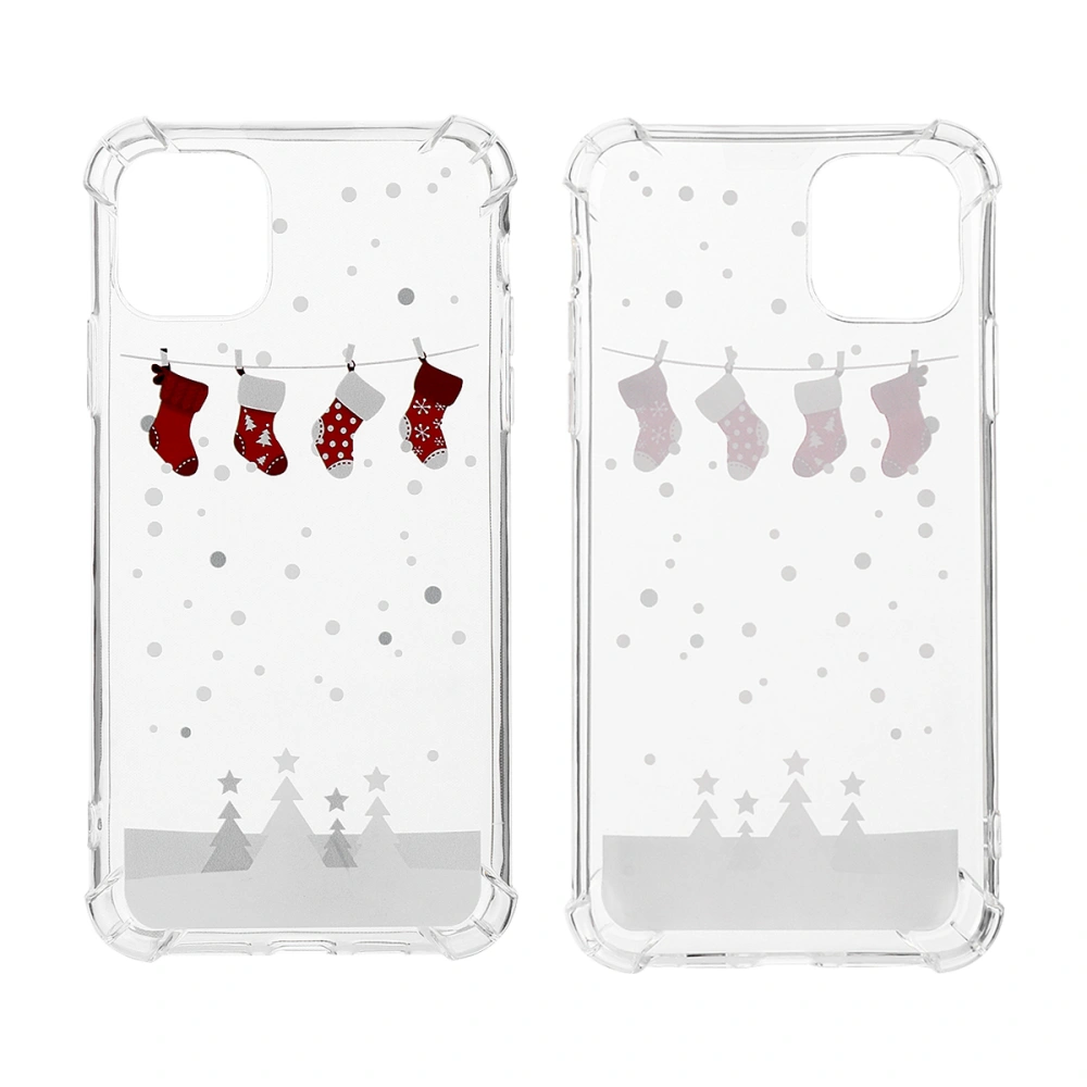 1 Pc Phone Case Christmas Theme TPU Cover Case for Iphone11 PROMAX