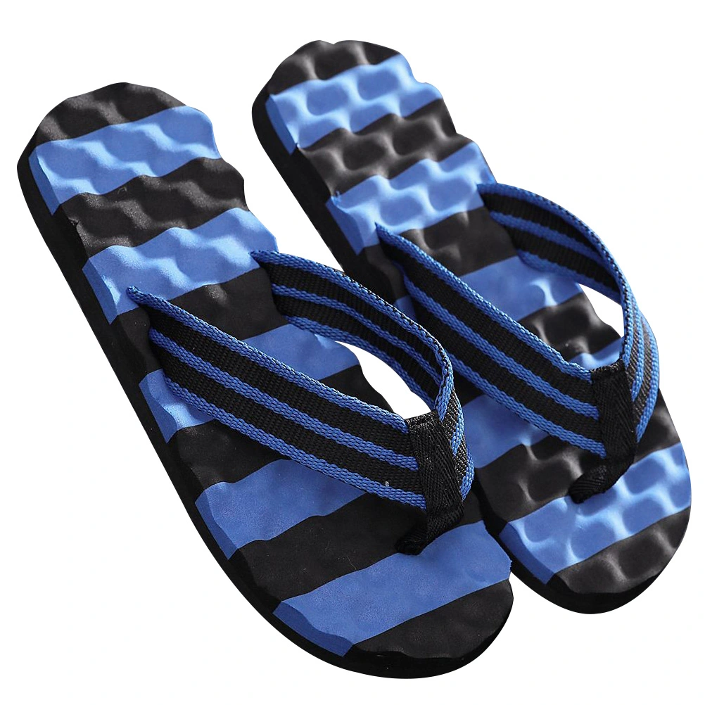 1 Pair Summer Color Matching Beach Shoes Trendy Outdoor Slippers Male Slippers