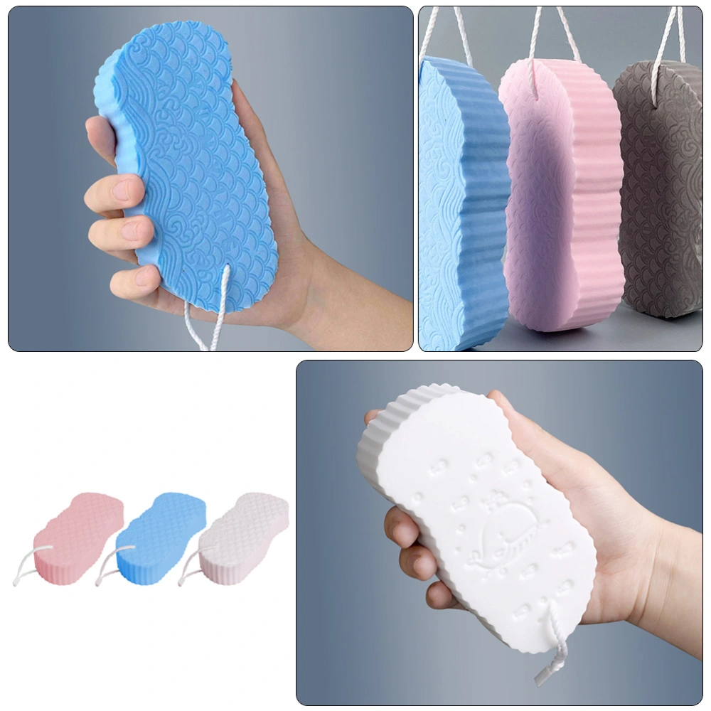 3Pcs Children's Painless Bathing Sponge Baby Bathing Towel Household Bath Tool