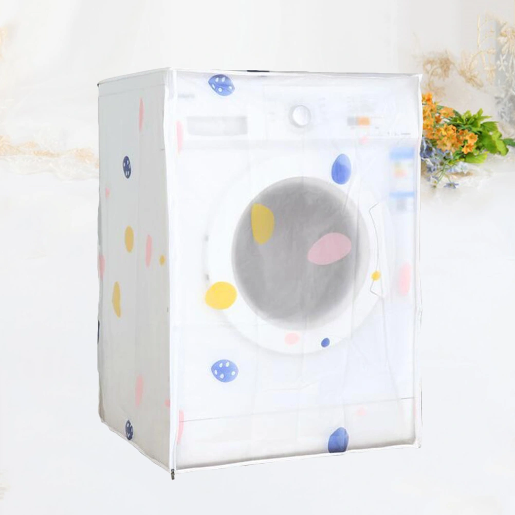 Premium PEVA Washing Machine Case Automatic Washing Machine Cover Waterproof Anti-dust Washing Machine Protector for Home (60x55x82cm)
