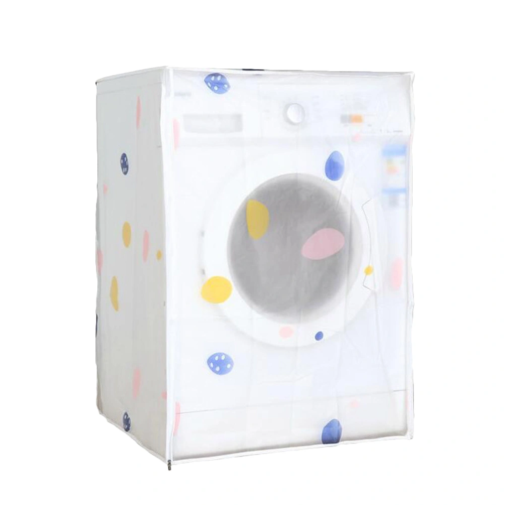 Premium PEVA Washing Machine Case Automatic Washing Machine Cover Waterproof Anti-dust Washing Machine Protector for Home (60x55x82cm)