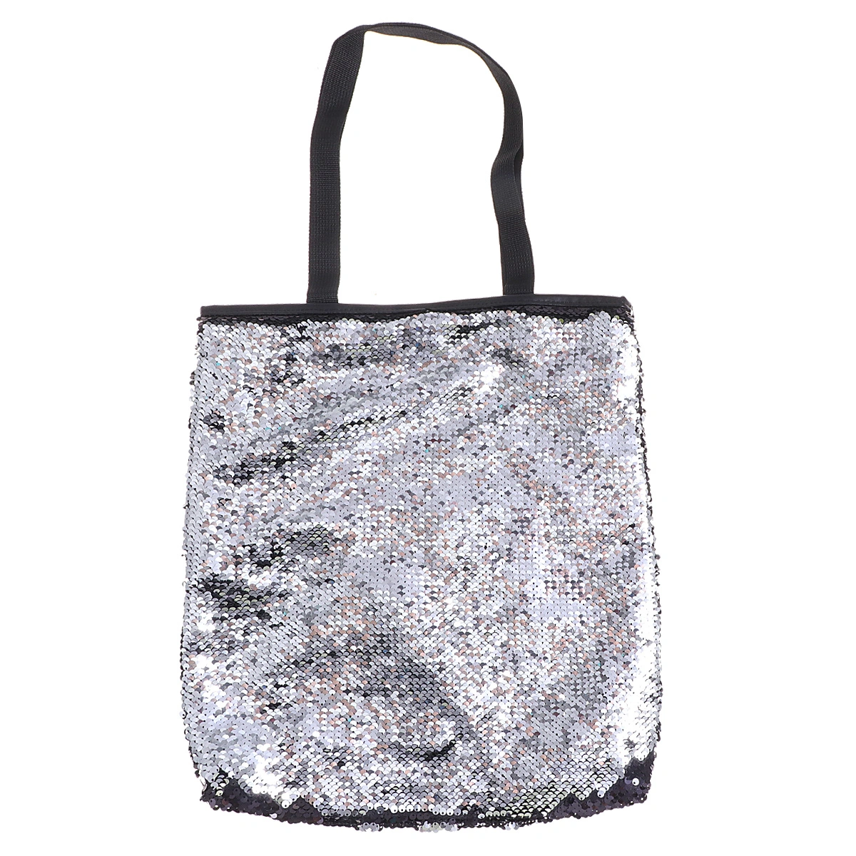 Casual Sequin Pouch Large Capacity Handbag Woman Shopping Bag Portable Shoulder Bag Fashion Outdoor Tote Bag