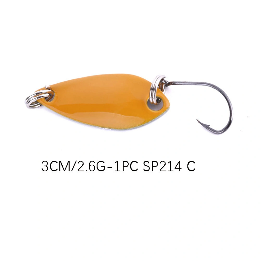 5 Pcs Fishing Fake Baits Luya Single Hook Sequins Fishing Lures Mini Metal Artificial Baits Freshwater Bionic Baits (Random Color)