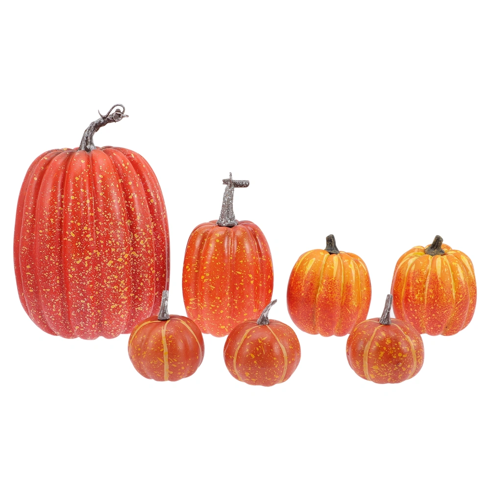 1 Set Artificial Pumpkins Decor Foams Fake Pumpkin Model Halloween Party Ornament