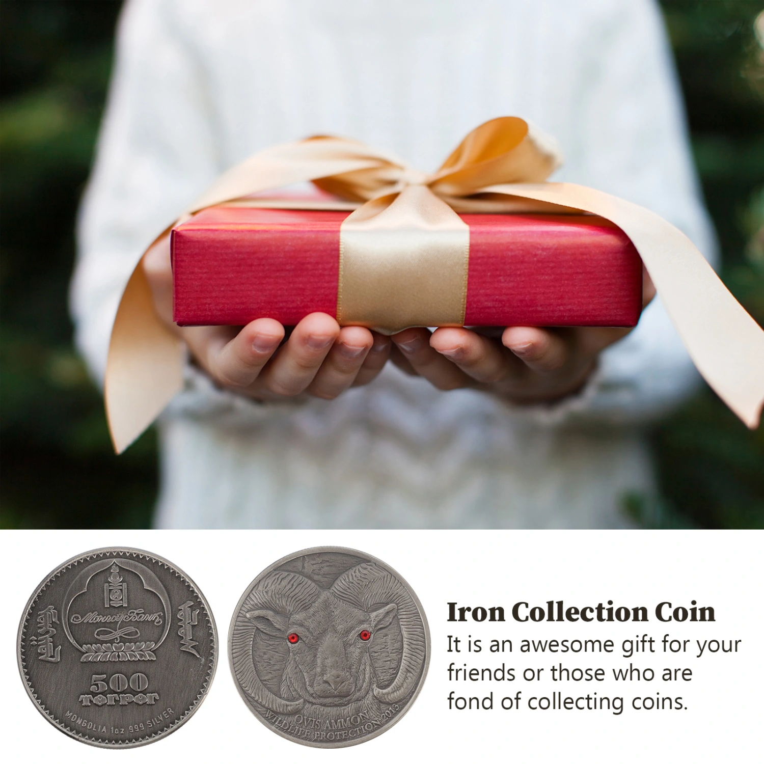 Iron Commemorative Coin Collection Animal Pattern Souvenir Home Decoration