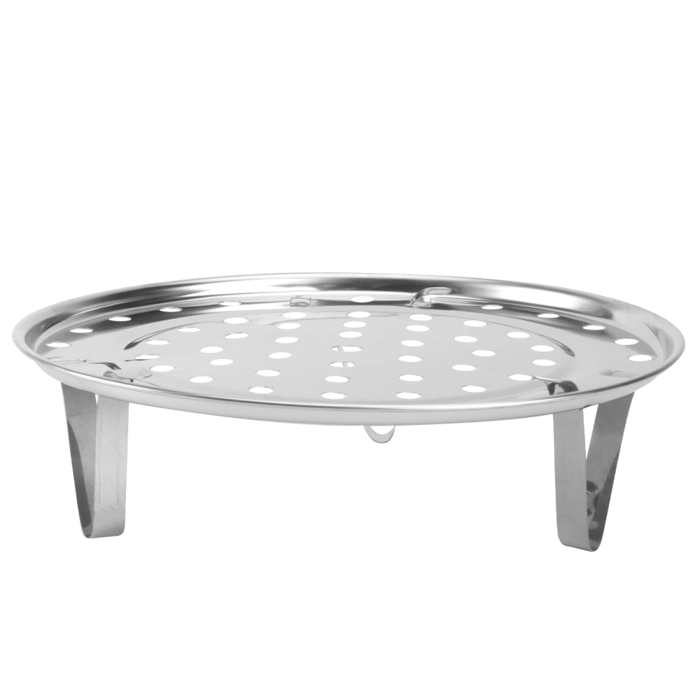 22cm Medium Size Three-legged Stainless Steel Round Steamer Rack Pots Steaming Stand Home Kitchen Cooking