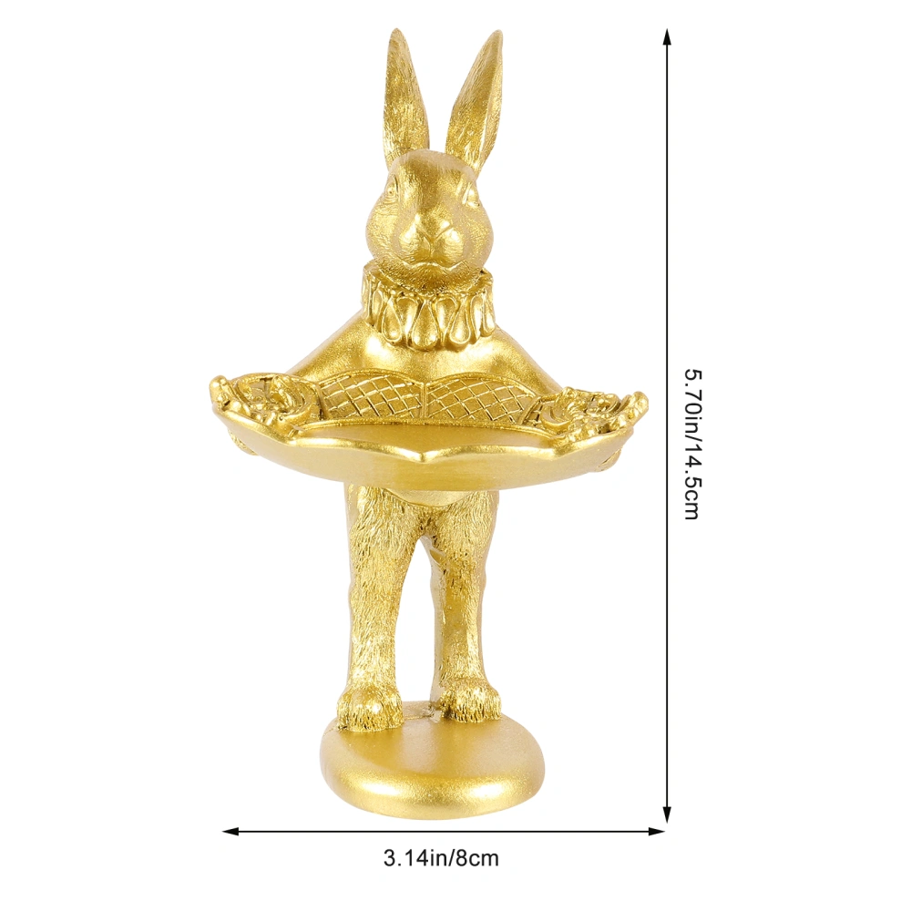 Jewelry Display Rack Standing Rabbit Shaped Jewelry Holder Resin Display Tray