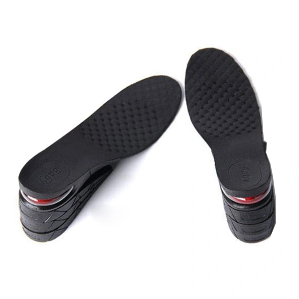 Pair of Unisex 4-layer 8CM PU Air Cushion Increase Height Insole Taller Pad