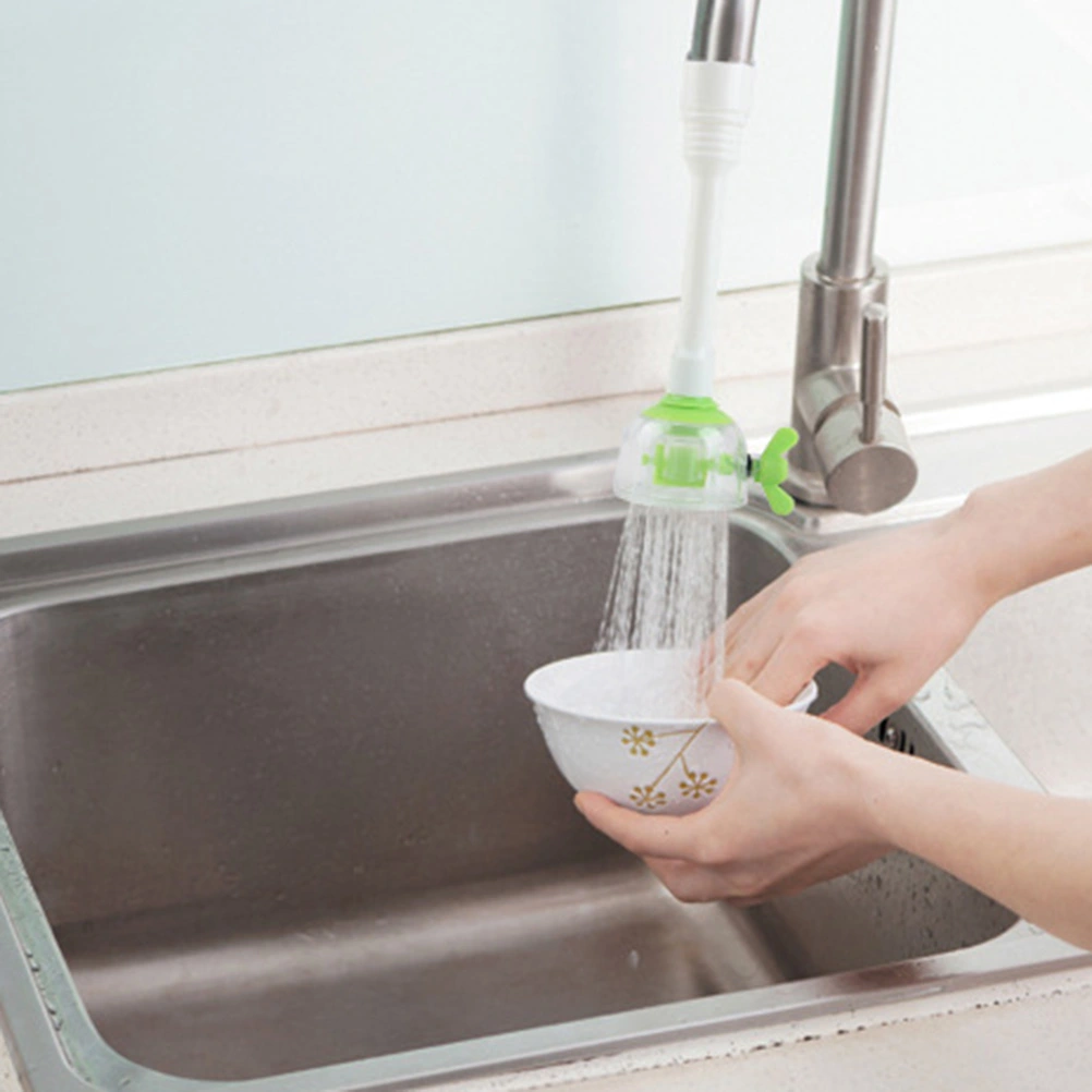 Faucet Shower Water-saving Filter Adjustable Splash-proof Water Rotary Water-saving Valve(Random Color)