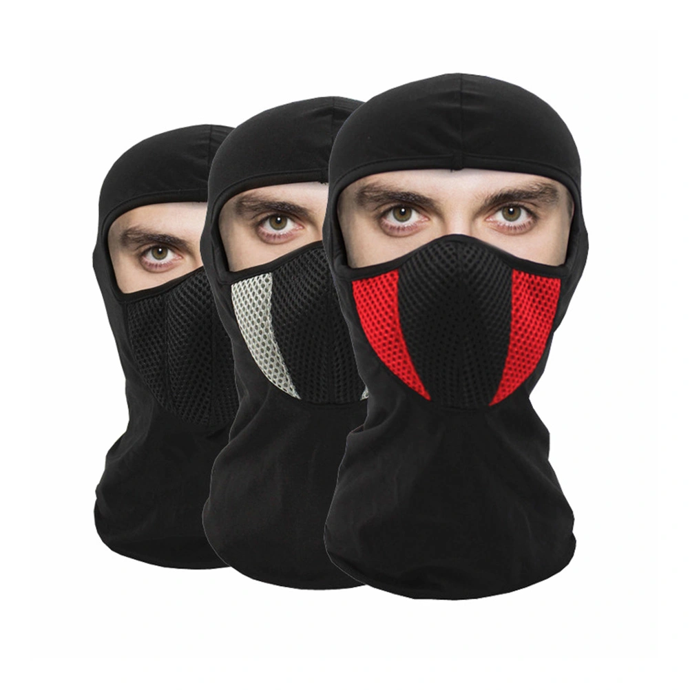Multi-functional Windproof Ski Face Mask Winter Motorcycle Neck Warmer Cycling Hat for Men Women Outdoor Activities (Black)