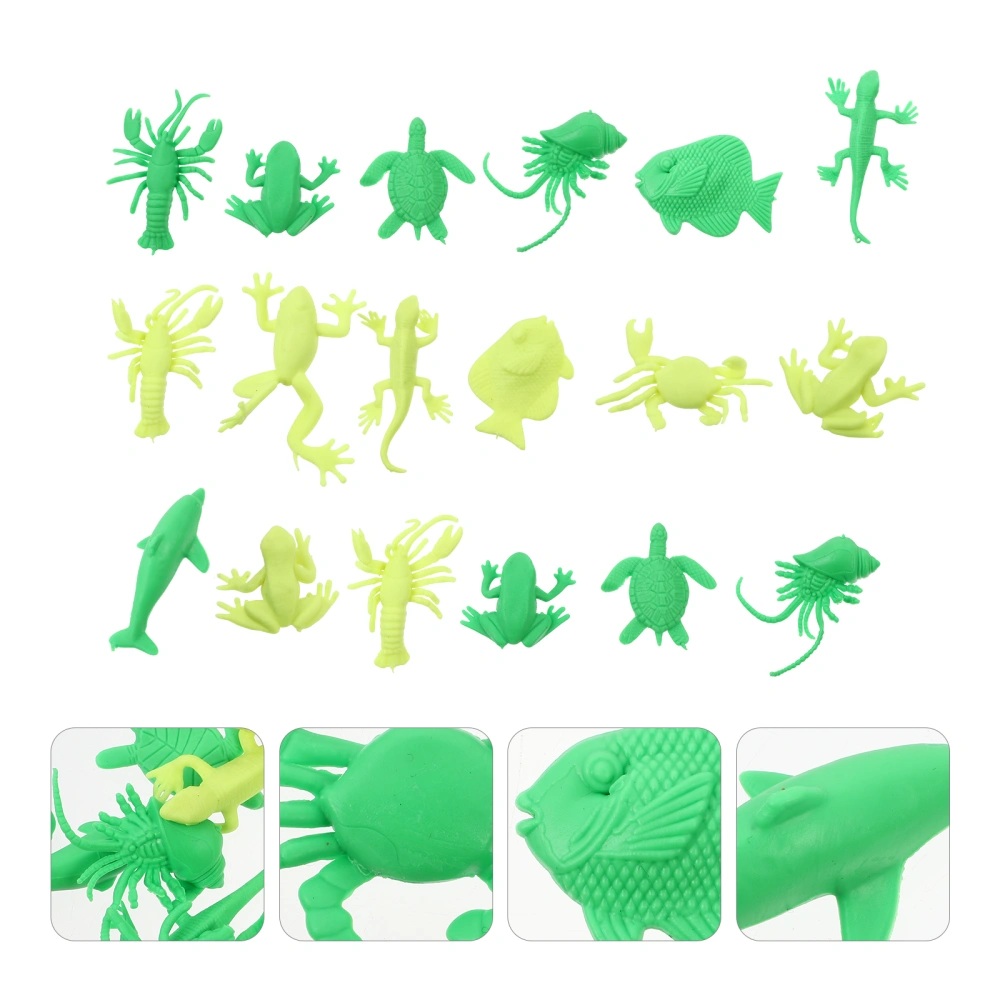 20Pcs TPR  Animal Toys Elastic Decompression Toys for Kids (Random Style)