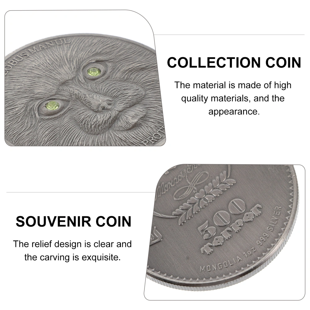 Iron Commemorative Coin Collection Animal Pattern Souvenir Home Decoration