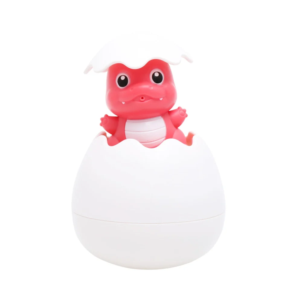 Creative Baby Bath Toys Funny Cartoon Squirt Egg Adorable Sprinkling Toys Water Shower Tub Floating Toy for Kids Bathing (Red Dinosaur )