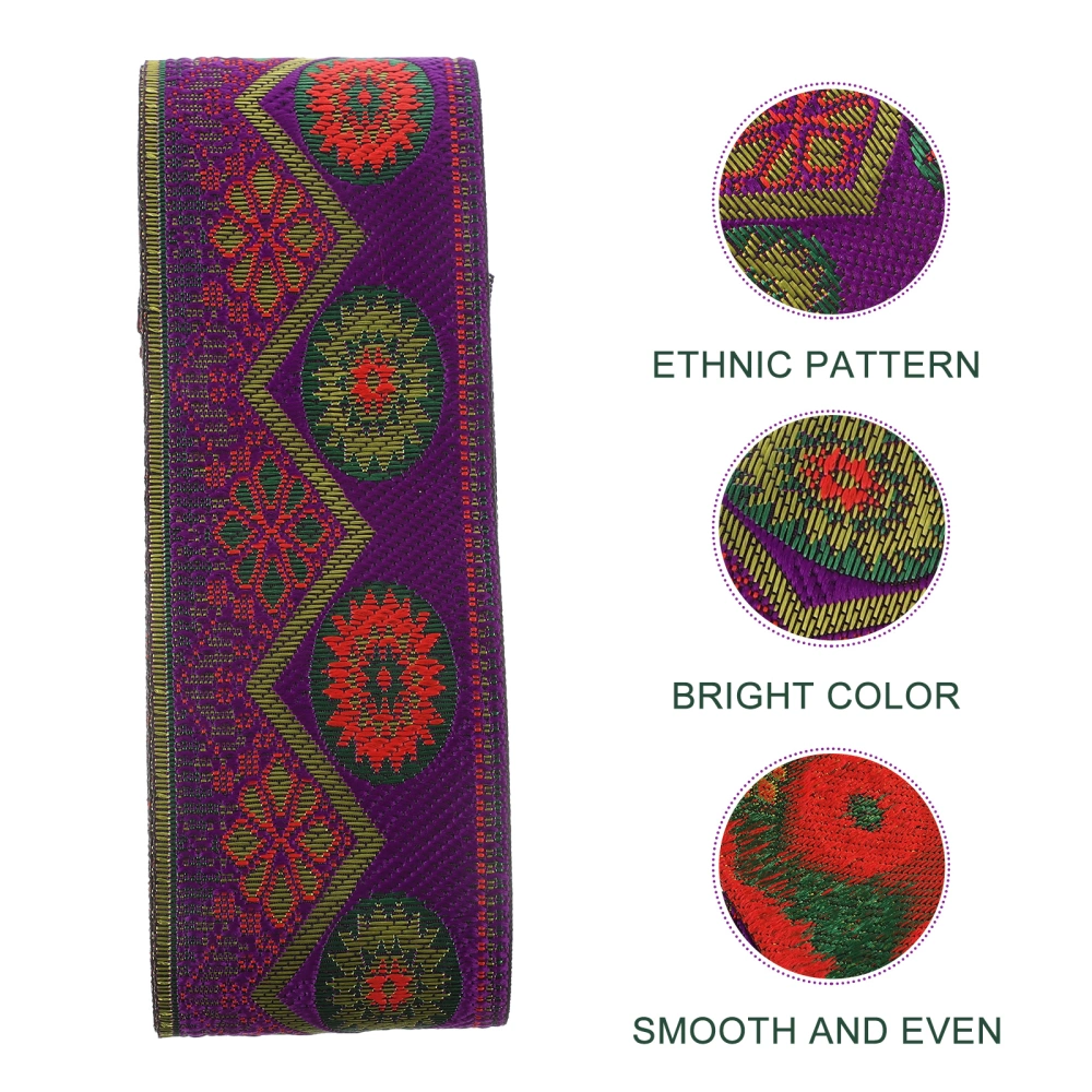 Ethnic Style DIY Clothing Accessories Embroidery Flower Pattern Ribbon