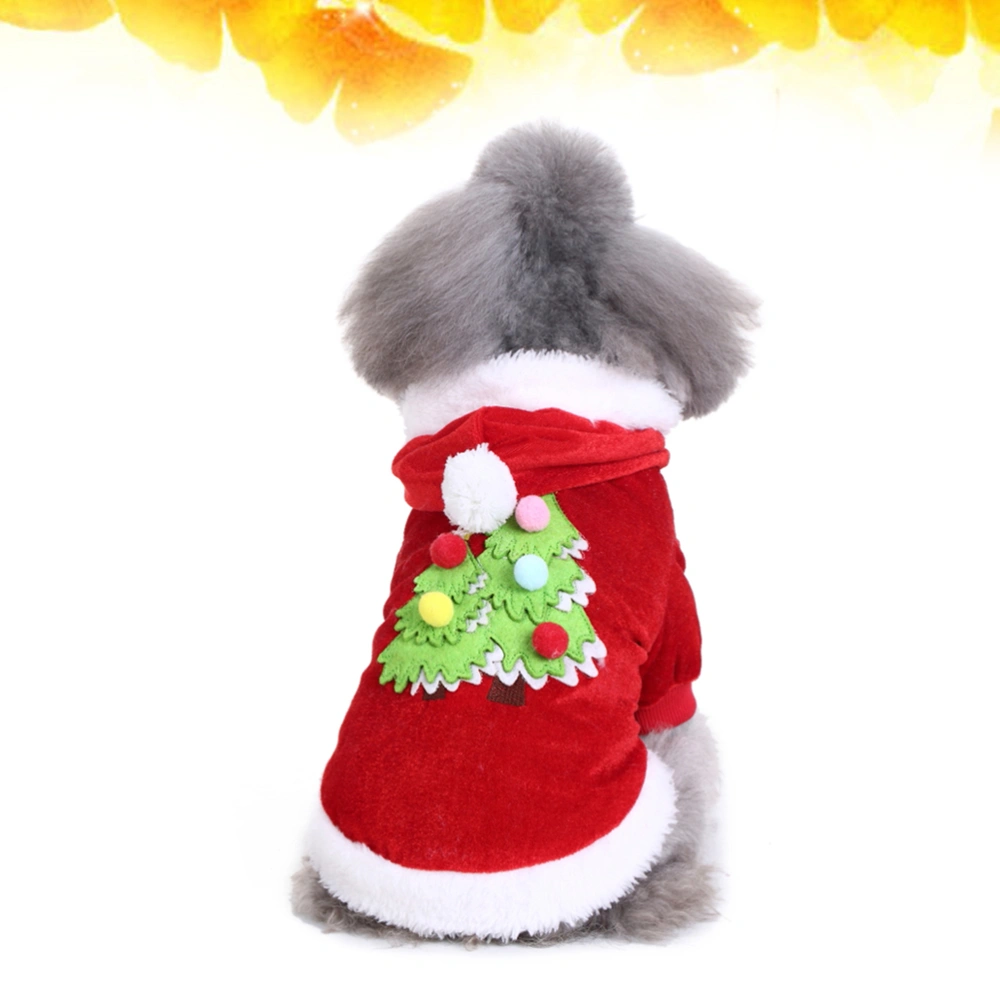 Fashionable Pets Costumes Christmas Dog Costume Party Suits for Puppy Dog Size M Red