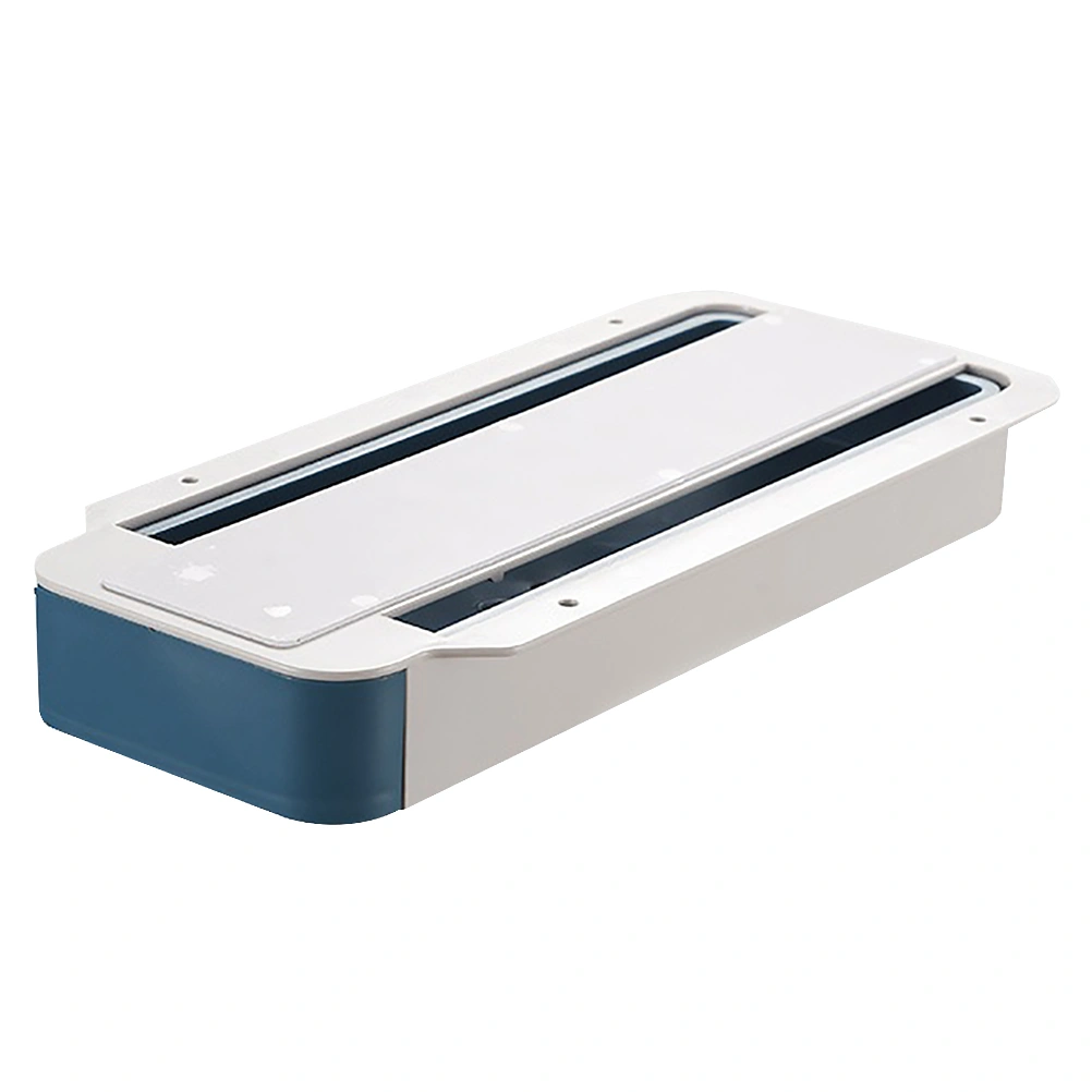1pc Under Desk Pen Case Hidden Storage Box Hidden Drawer Table Organizer
