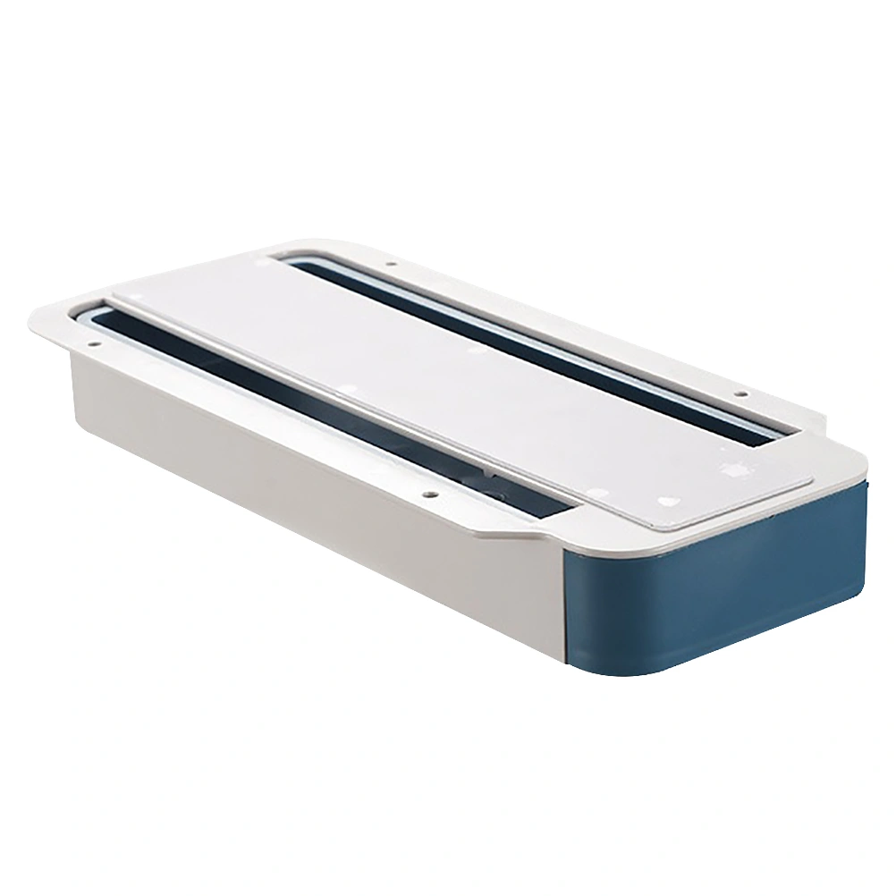 1pc Under Desk Pen Case Hidden Storage Box Hidden Drawer Table Organizer
