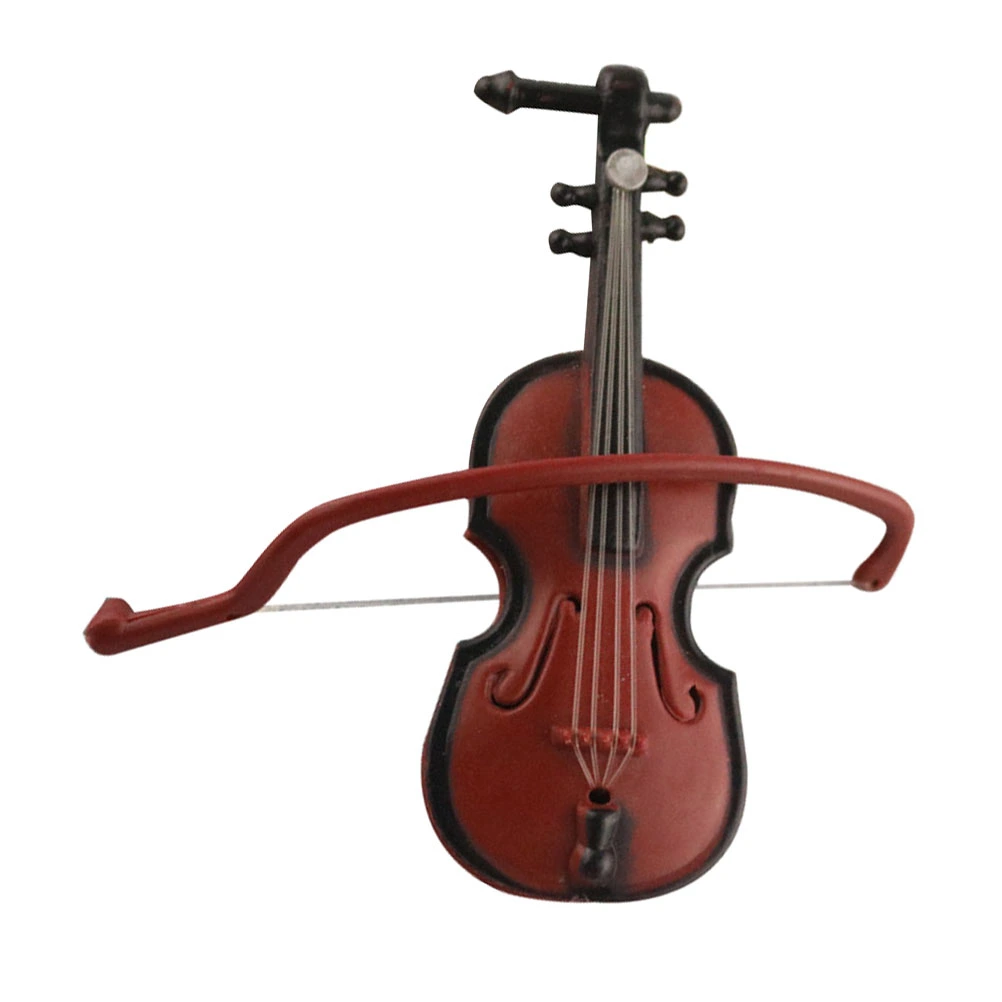 10Pcs Christmas Hanging Pendants Wood Grain Violin Crafts Delicate Home Office Hanging Ornaments DIY Decoration