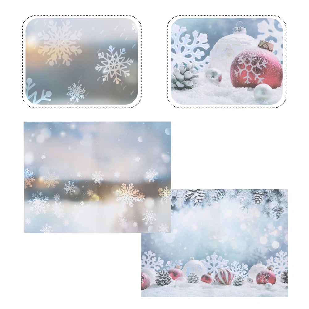 1PC Christmas Background Paper Photo Props Decoration Photographic Backdrop