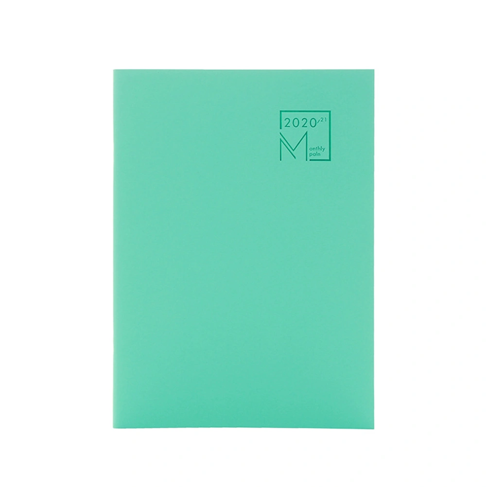 2020 Monthly Planner Efficiency Agenda Schedule Notebooks Diary Stationery for Man Woman Kids (Green Start from 2020.7)