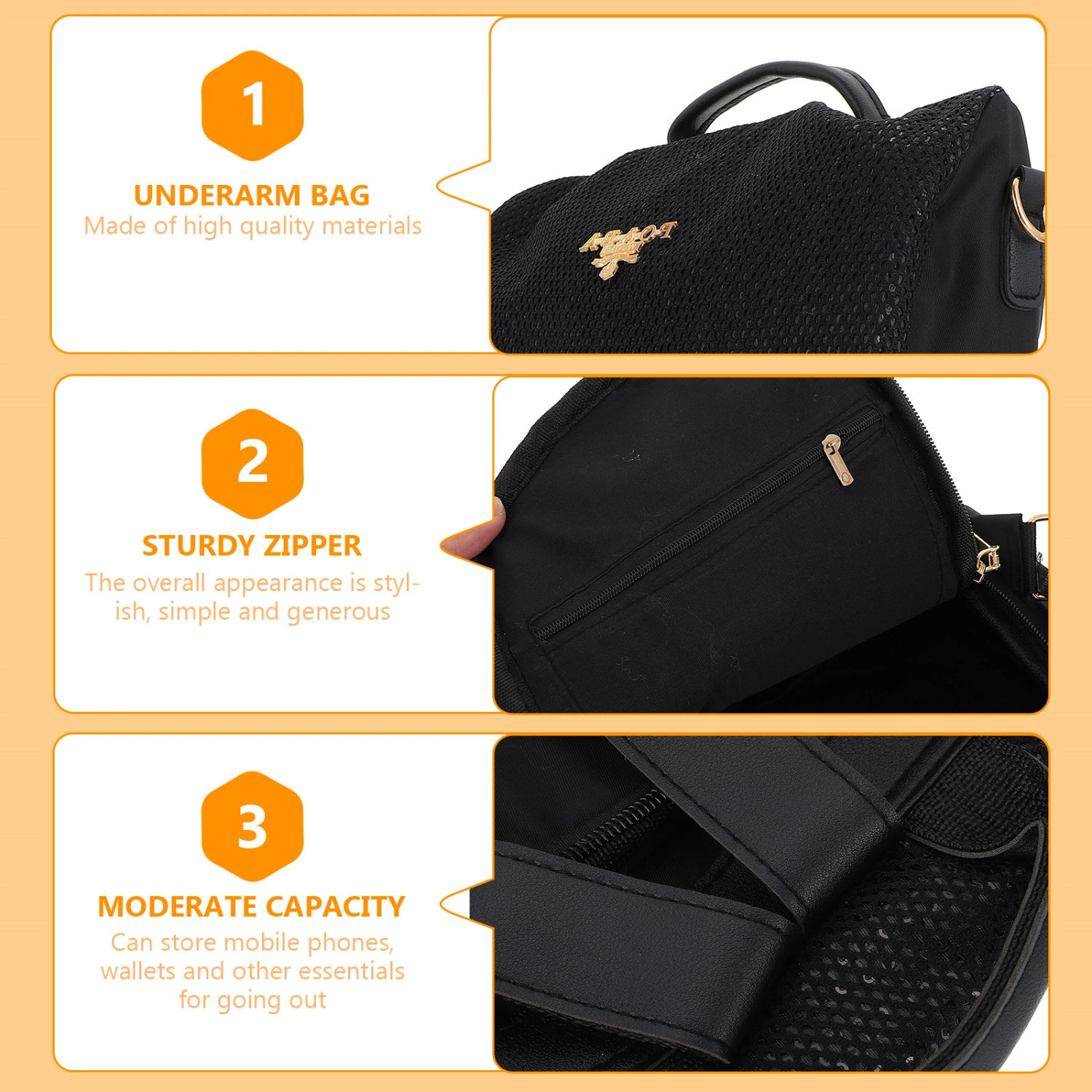 Black Fashion Woman Sequin Backpack Casual Multifunctional Shoulder Bag Anti-theft Satchel Bag Large Capacity Tote Bag Waterproof Rucksack for Lady Girls Travel