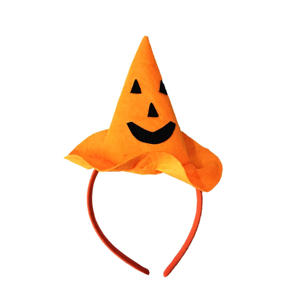 Halloween Headband Funny Pumpkin Hair Bands Hair Accessory for Costume Ball (Orange)